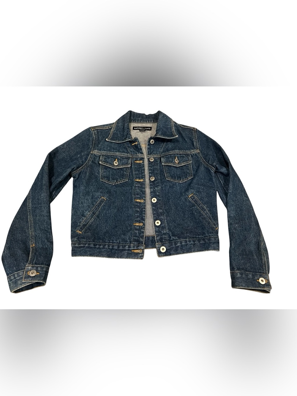 Express Dark Blue Denim Jean Jacket- 100% Cotton